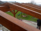 Počaply stavba pergoly 013