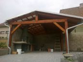 Počaply stavba pergoly 006